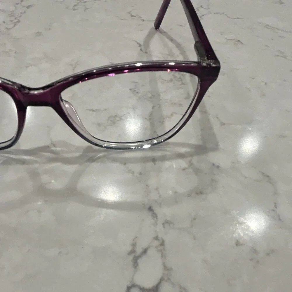 ClearVision SAD-16 Women’s Purple Cat Eye Full Rim Plastic Frame 54-16-140